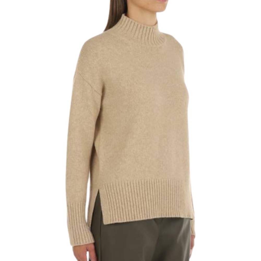 Roberto Collina cowl neck Wool/camel blend sweater size small in soft be…